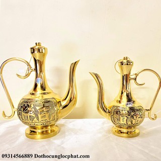 Bình Rượu Thờ Bằng Đồng (2 Cỡ)