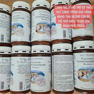 ♦️Viên uống Sanct Bernhard Calcium Lithothamnium, 120 viên - Viên uống canxi tảo đỏ Đức