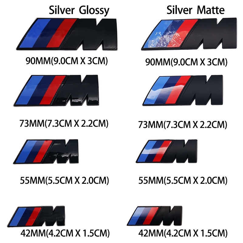 Miếng dán logo ABS trang trí xe hơi Bmw M E90 M1 M2 M3 M4 M5 M6 M760 M8