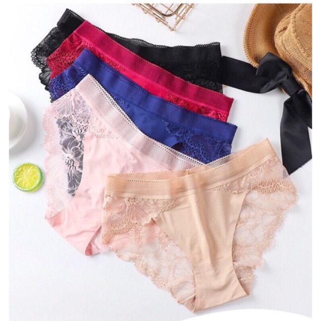 Quần Lót Đúc Pha Ren Hoa Mã 8423