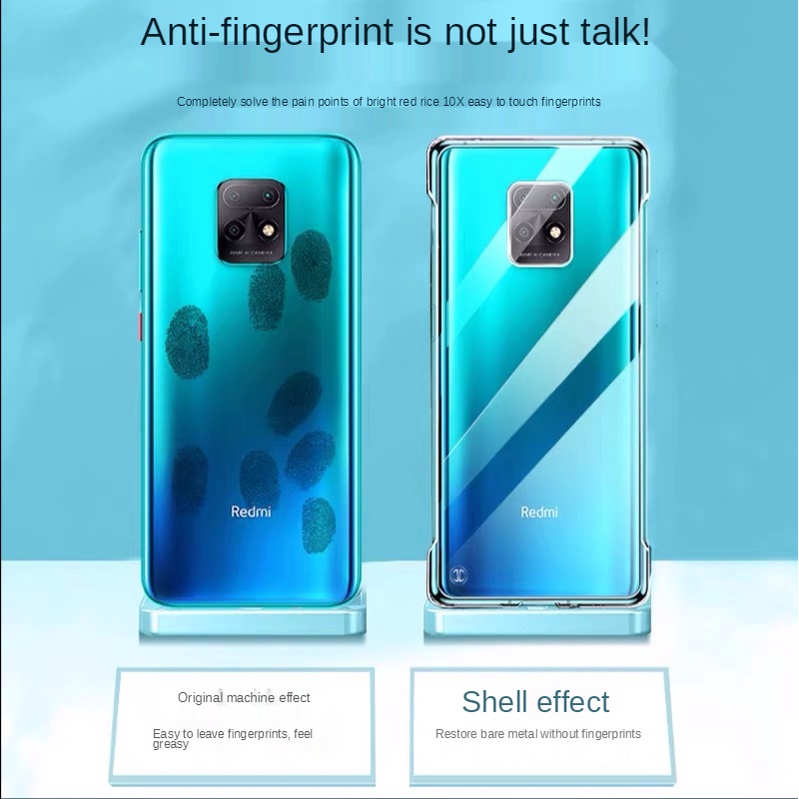 Ốp Điện Thoại PC Cứng Trong Suốt Không Viền Cho Xiaomi Redmi 9 9SE 12 10 11 10X Pro Redmi K30 K20 Pro K40 Note10 11 Pro