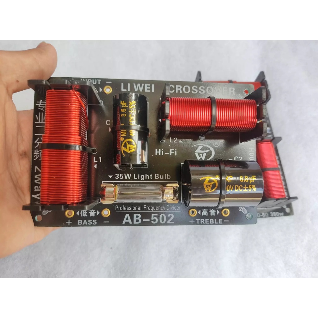 MẠCH PHẦN TẦN 2 WAY DÀNH CHO LOA FULL 1 BASS 1 KÈN-MẠCH NHẬP KHẨU AB502 GIÁ 1 CÁI