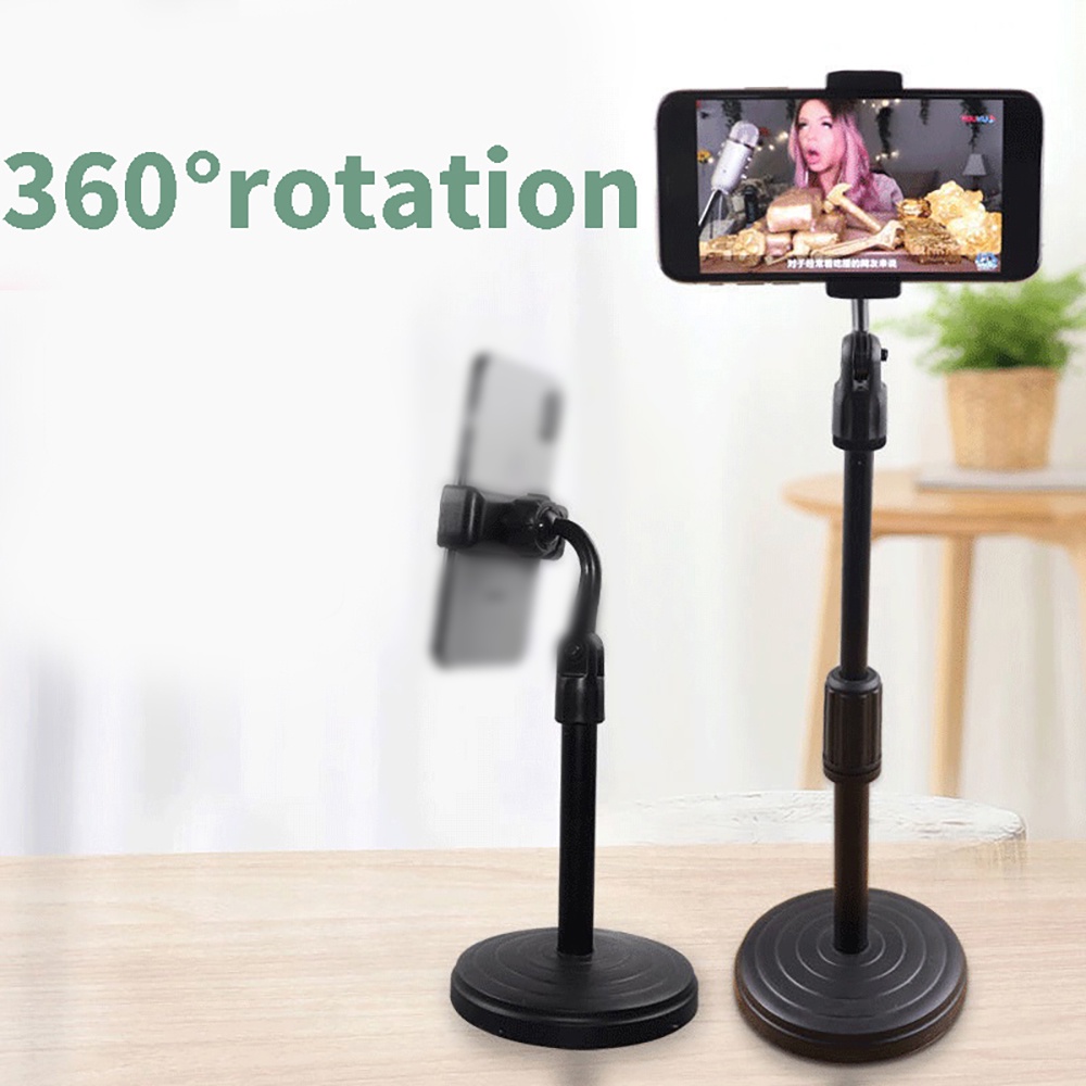 Giá đỡ điện thoại để bàn xoay 360 độ có thể thu gọn tiện dụng