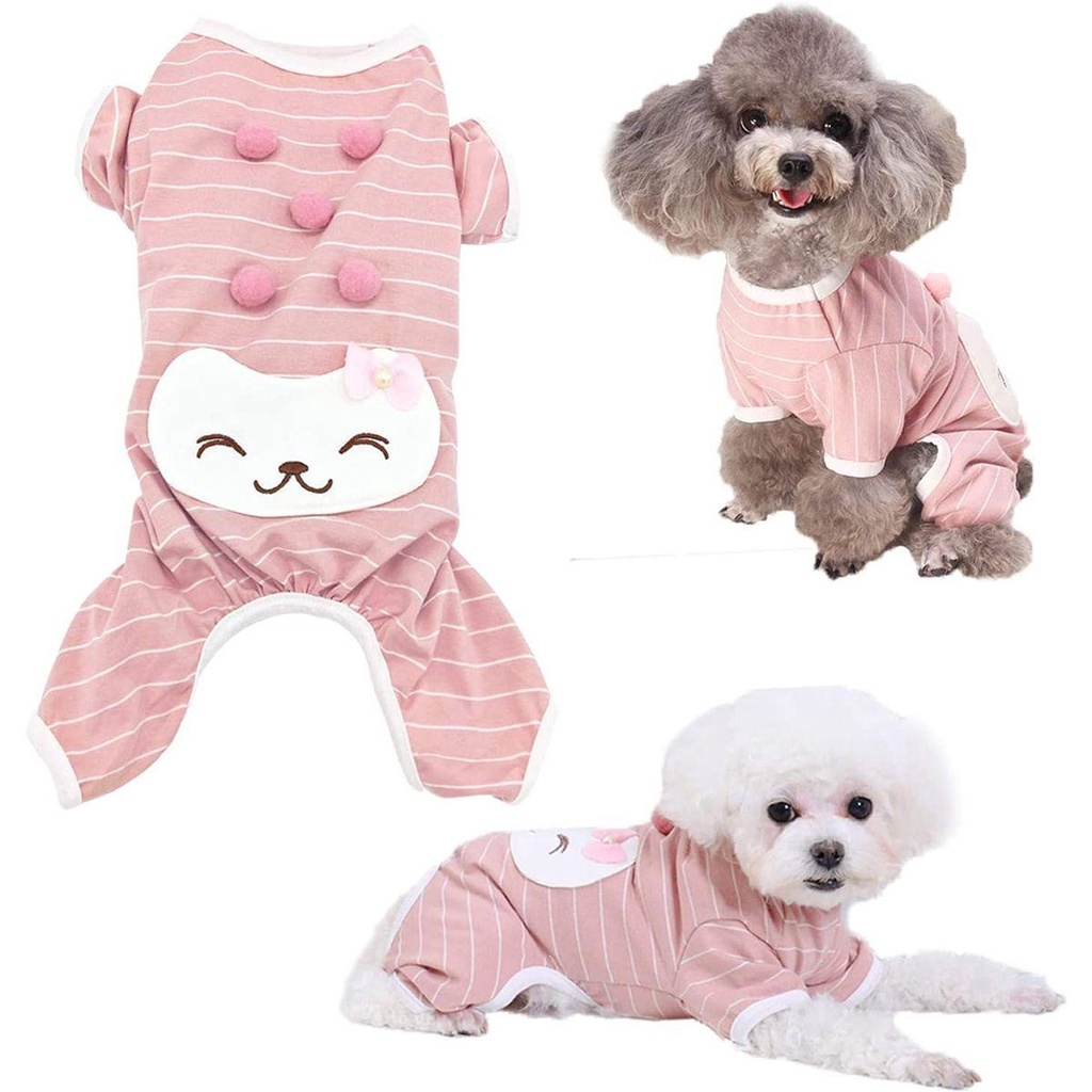 Bộ Áo Liền Quần Mềm Mại In Họa Tiết Hoạt Hình Thời Trang Mùa Đông Cho Cún