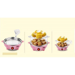 Máy Hấp Trứng , Hấp Thức Ăn Đa Năng 2 Tầng - RR