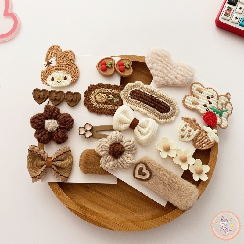 Set 8 Kẹp Tóc Dễ Thương Cho Bé Gái