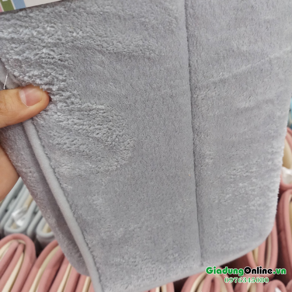 Thảm chùi chân Lock&amp;Lock Memory Foam MAT510 (61cm x 43cm) màu ghi