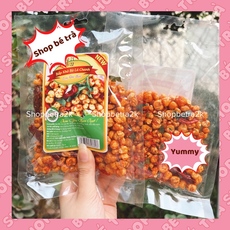 Bắp sấy khô bò lá chanh |gói~100gr|