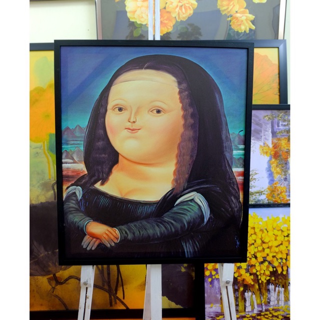 TRANH TREO TƯỜNG NGHỆ THUẬT HÌNH NÀNG MONA LISA - TRANH CANVAS KANI