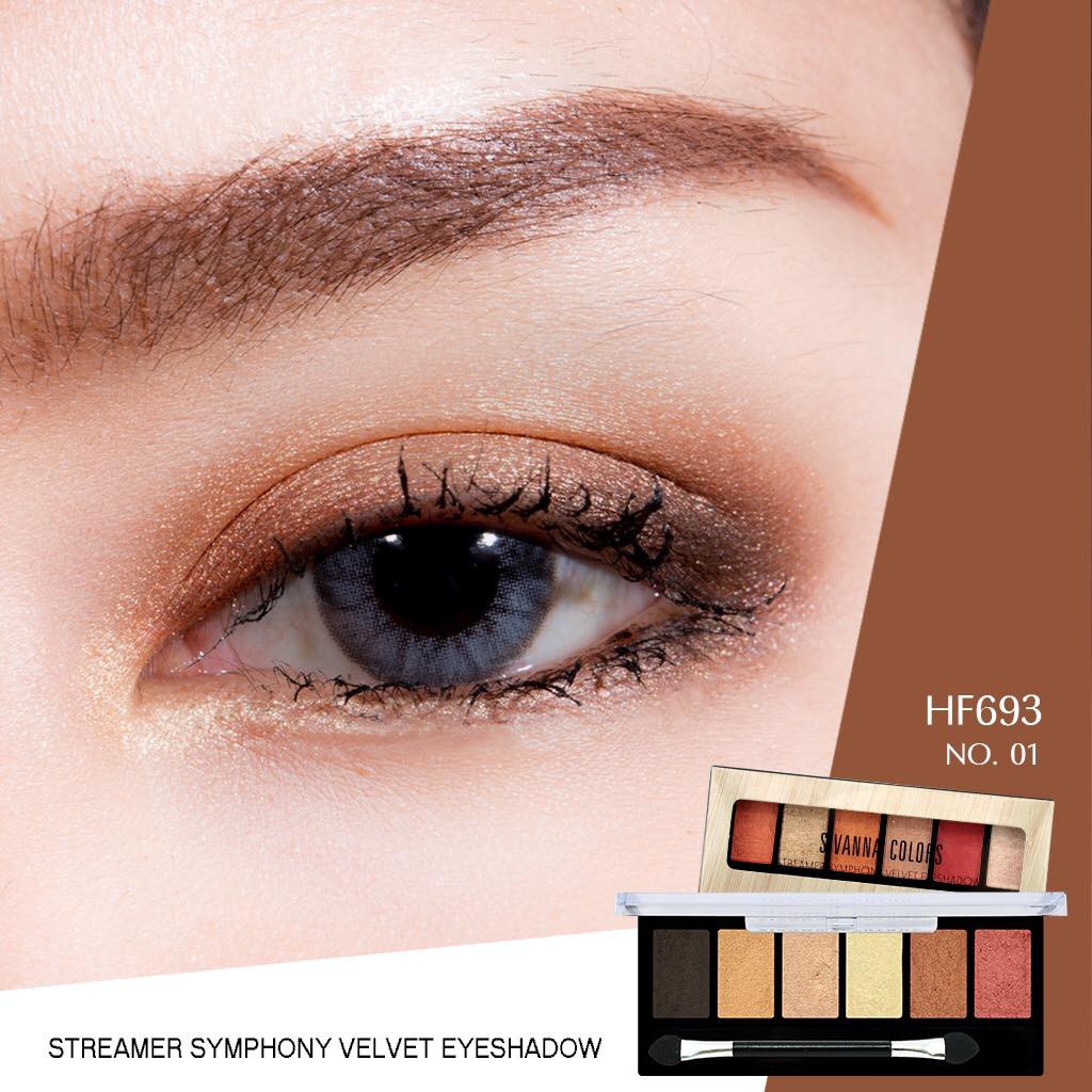 Sivanna Colors Streamer Symphony Velvet Eyeshadow HF693 Auth Thái] Bảng Mắt Má Hồng Tạo Khối Sivanna