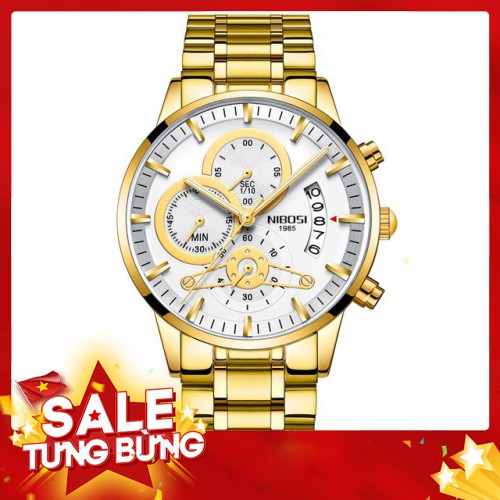 -Hàng nhập khẩu Đồng hồ nam NIBOSI chính hãng NI2309-1.08 Fullbox dây hợp kim cao cấp không gỉ Liên hệ mua hàng 084.20