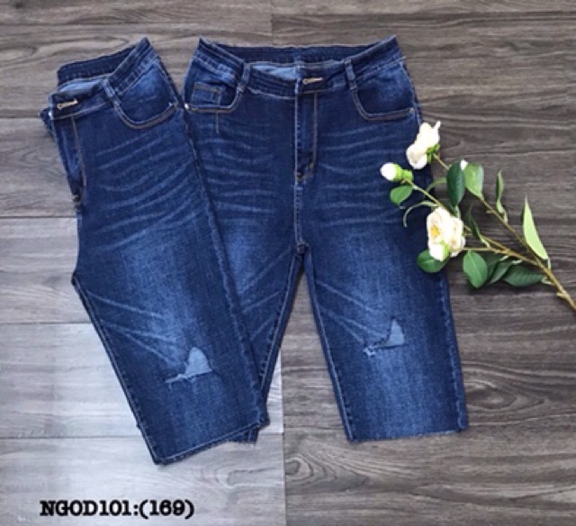 Bigsize 55 đến 95 ký quần jean ngố 7 tấc 32-36