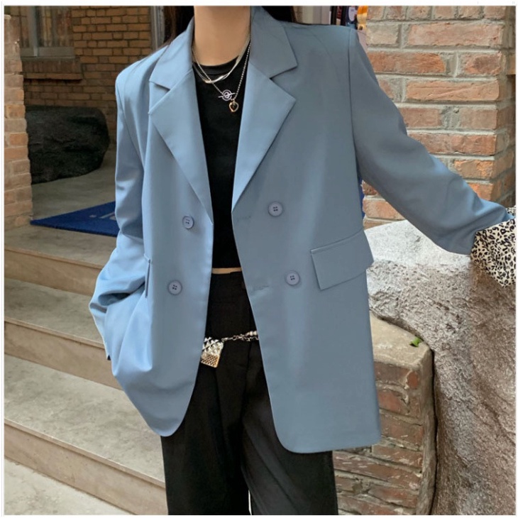 Áo blazer nữ tay dài dáng rộng công sở ulzzang bigsize JANISA AK08