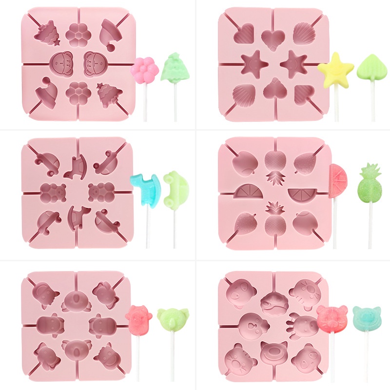Khuôn Silicone Làm Kẹo Mút / Sô Cô La Hình Hoa Hồng / Bươm Bướm Xinh Xắn