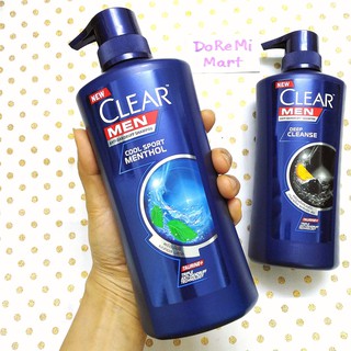 Dầu gội CLEAR MEN Thái Lan 450ml 🇹🇭 Clearmen bạc hà mát lạnh Cool sport menthol than hoạt tính vỏ cam