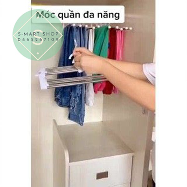 Móc treo quần áo, móc treo đồ đa năng thông minh gấp gọn