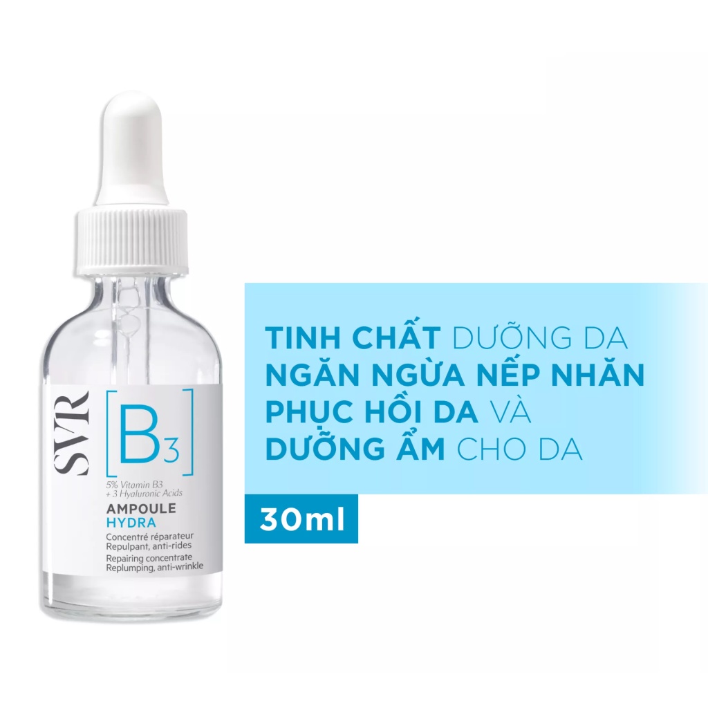 Serum SVR B3 Ampoule Hydra 30ml / 10ml - Serum Dưỡng Ẩm, Phục Hồi Da