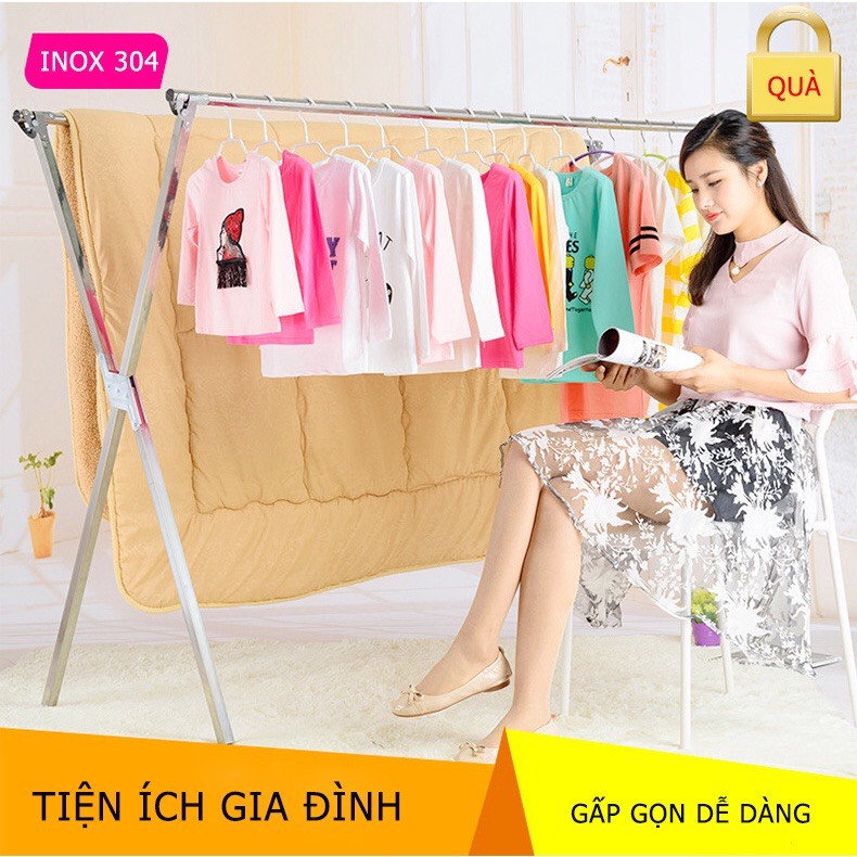 Giàn Phơi Quần Áo Thông Minh Gấp Gọn, Giá Phơi Đồ Có Bánh Xe