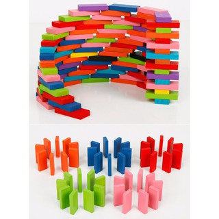 Domino gỗ nhiều màu sắc - 120 chi tiết