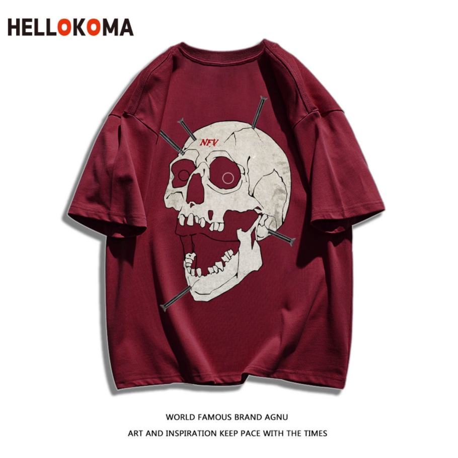 Áo Thun cotton Tay Ngắn Phong Cách Hip hop Thời Trang Mùa Hè 2023 y2k