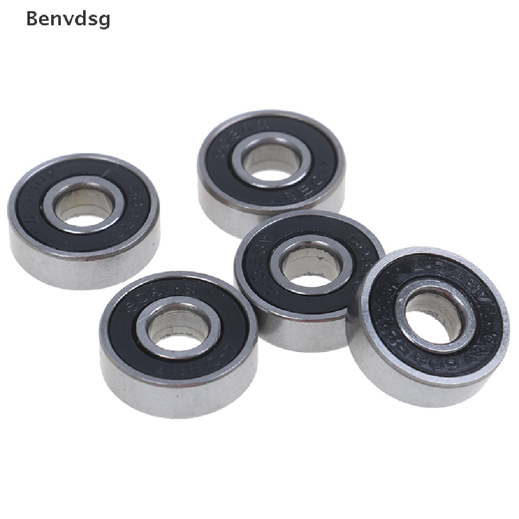 Set 5 vòng đệm ABEC-7 608RS 8x22x7mm màu đen