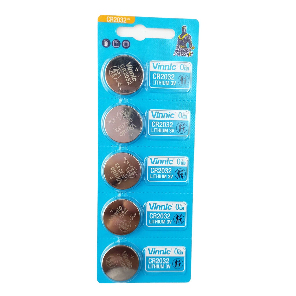 Pin Khuy Cúc Áo pin nút VINNIC CR2032 3V Lithium dùng cho đồng hồ, thiết bị điện tử