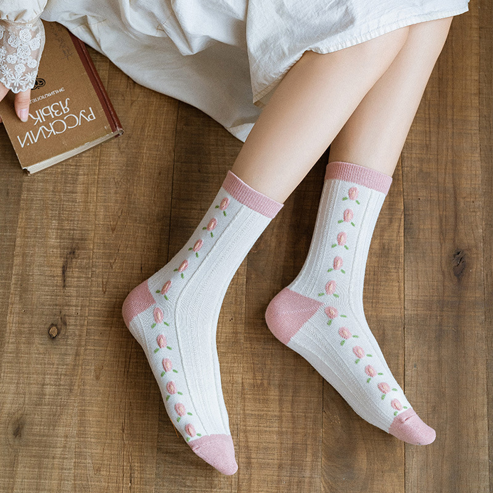 Vớ Cotton In Họa Tiết Trái Cây Xinh Xắn Dành Cho Nữ