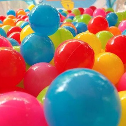 [8CM]Túi 100 bóng 8cm bóng nhựa hàng VN làm Nhà banh,  hồ bơi,  sự kiện.
