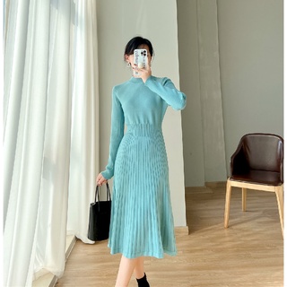 Áo Dệt Kim Tay Dài Dáng Ôm Xinh Xắn Thời Trang Cho Nữ