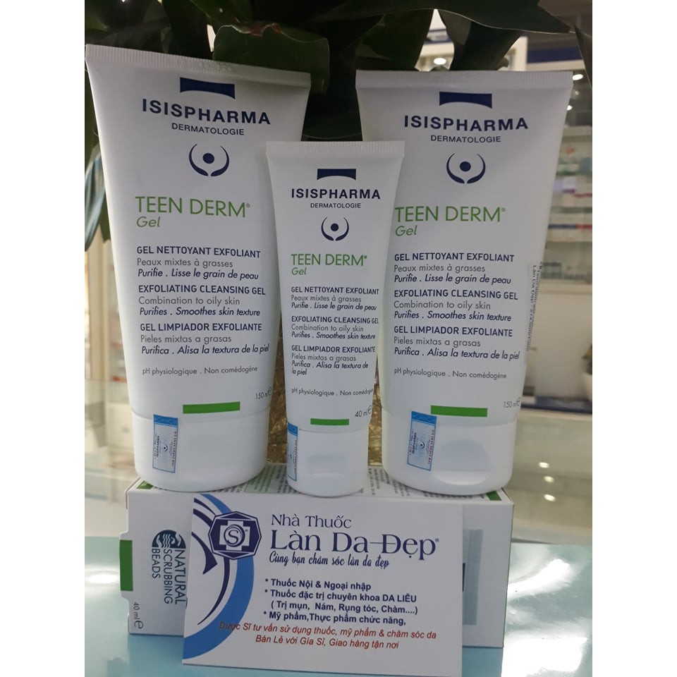 TEEN DERM GEL - Gel Rửa Mặt Da Thường Giảm Nhờn Ngừa Mụn (CHÍNH HÃNG Làn Da Đẹp)