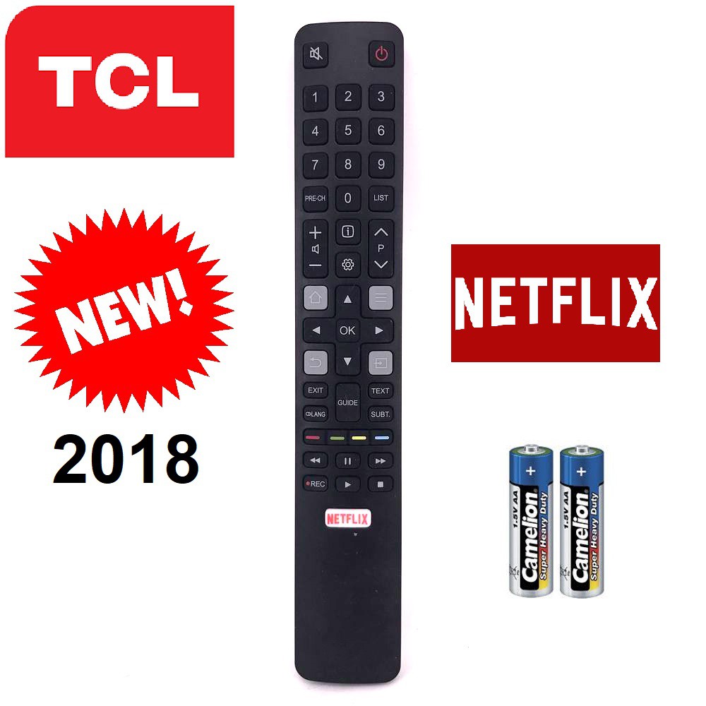 REMOTE ĐIỀU KHIỂN TIVI TCL MỎNG DÀI VERSION 2018