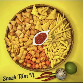 100gr snack thập cẩm mix nhiều vị đóng túi zip giấy bảo vệ môi trường - b0m b0m
