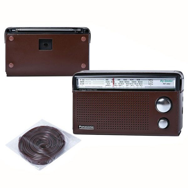 ĐÀI RADIO 3 BĂNG PANASONIC RF-562DD NEW hỗ trợ cổng cắm nguồn