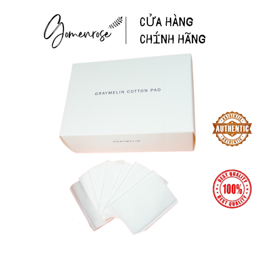 Bông Tẩy Trang Hữu Cơ GRAYMELIN COTTON PAD 60 miếng 50mm*70mm