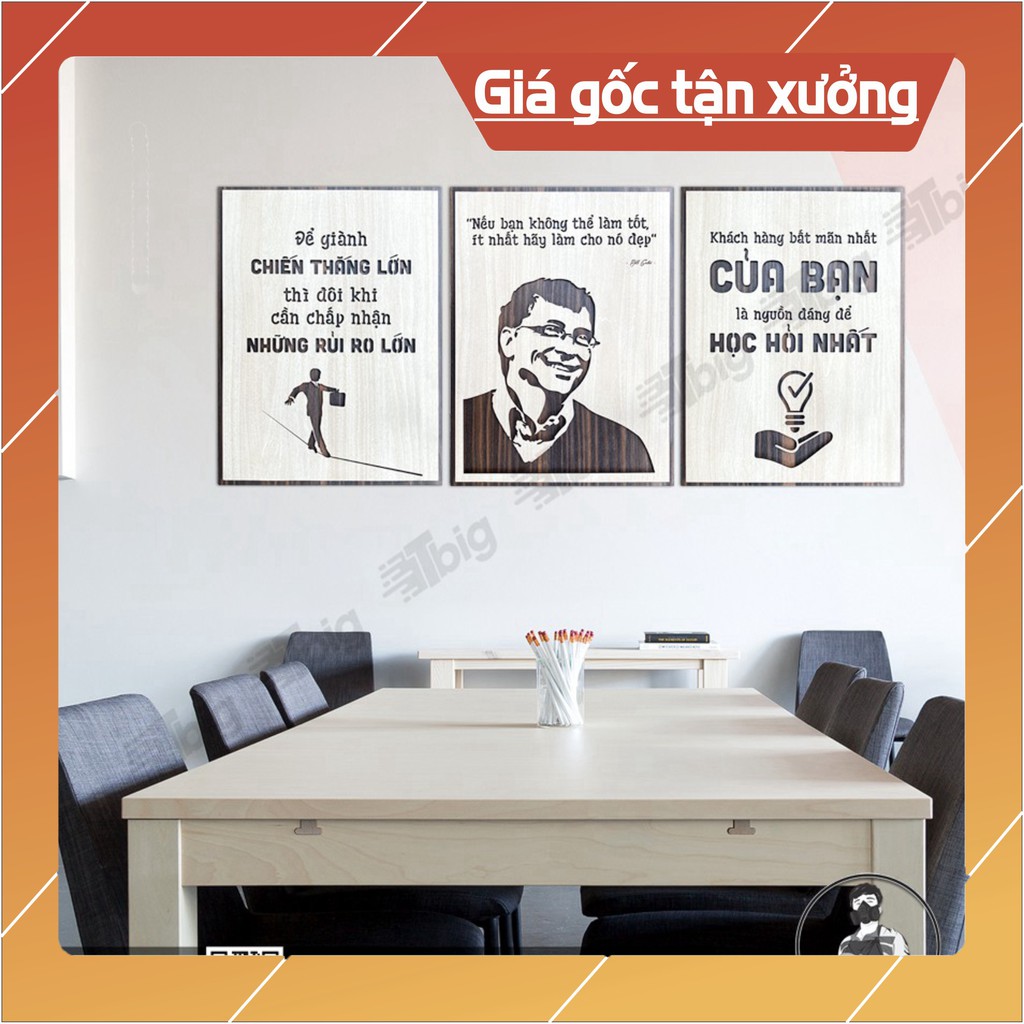 [#1 BÁN CHẠY] [COMBO 05] Bộ 3 tấm tranh động lực những câu nói hay của Bill Gates