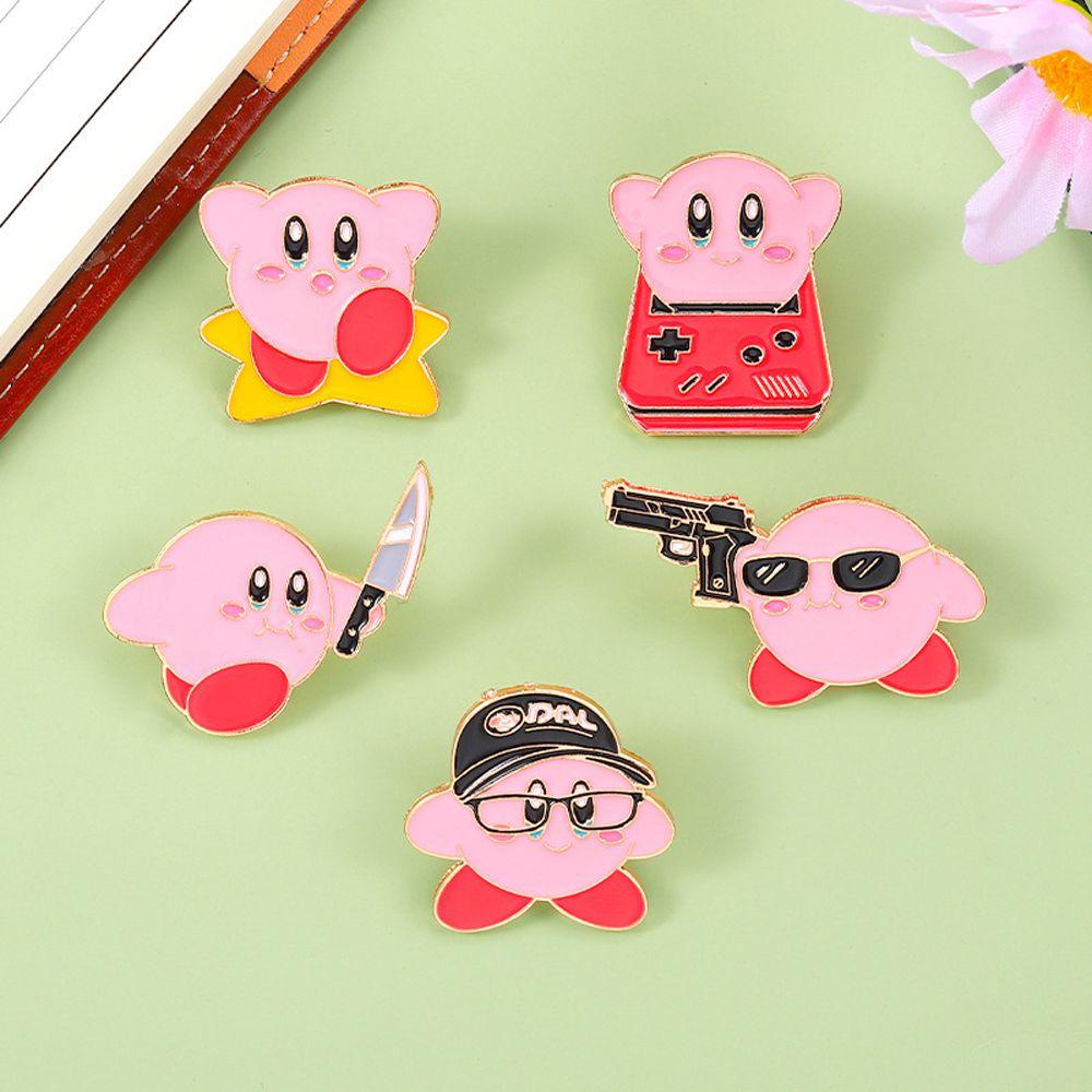 Huy Hiệu Cài Áo Hình Kirby Hoạt Hình 1 Kirby Dễ Thương