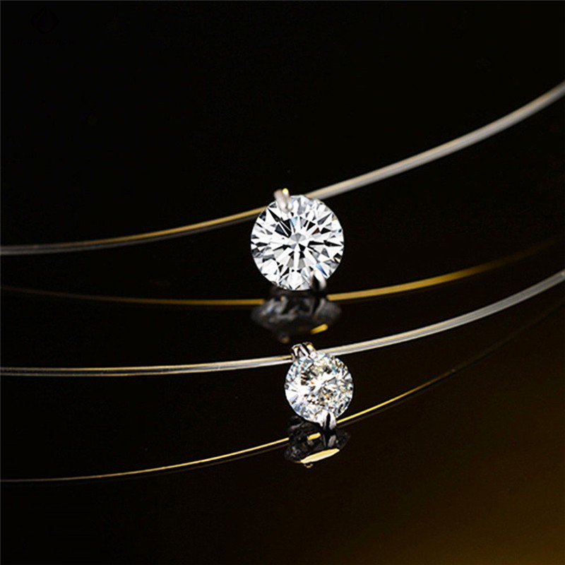 Dây Chuyền Mặt Đính Đá Zircon Đơn Giản Cho Nữ