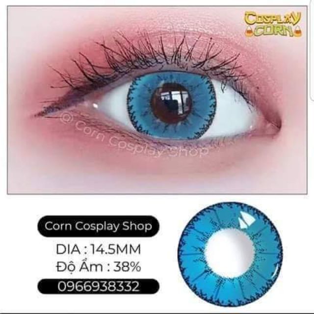 Lens hóa trang Halloween Demon, 1 cặp contactlens cosplay kính áp tròng cosplay đỏ/xanh/vàng từ 0 đến 8 độ - CORNCOSPLAY