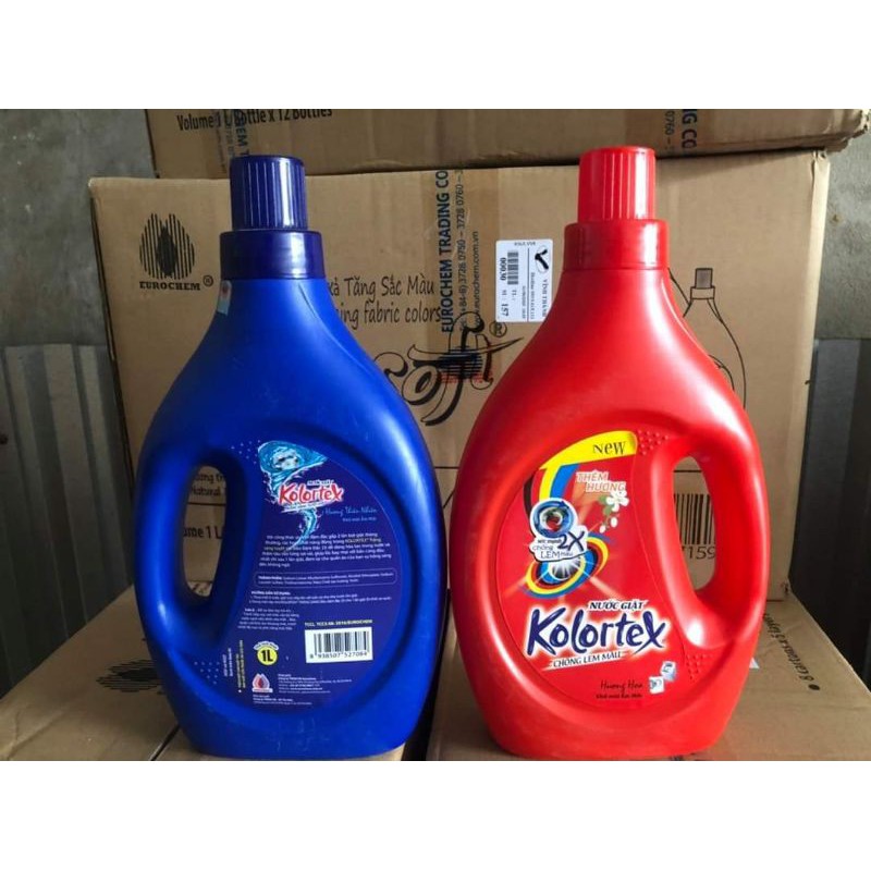 COMBO 6 CHAI NƯỚC GIẶT KOLORTEX 2.8L - KM 6 CHAI 1L + 1 CHAI 2.8L