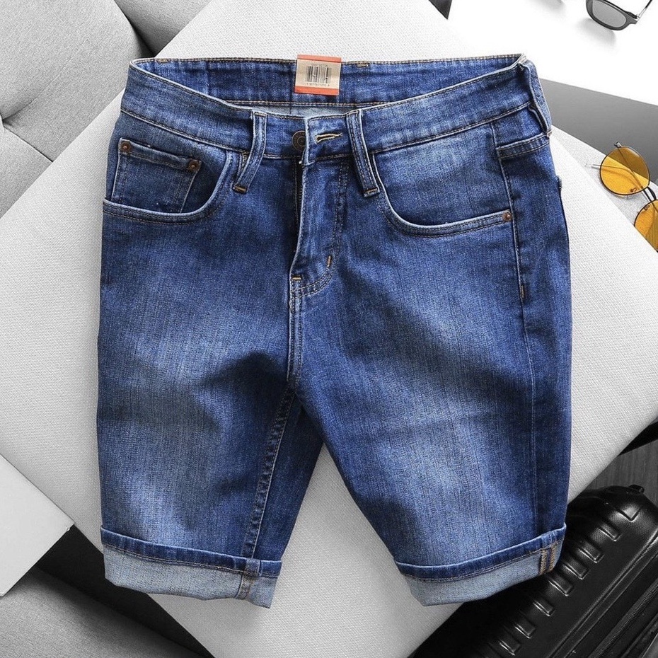 Quần Short Jean Nam Đẹp Chất Bò Co Giãn Cao Cấp, Quần Ngố rách Mẫu Mới Phong Cách Hàn Quốc CAROLL 218