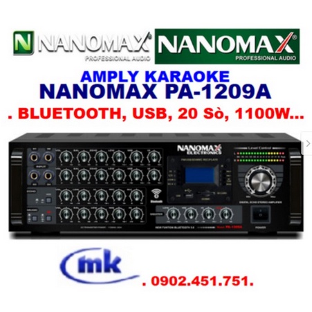 Amply Nanomax PA-1209, 20 sò lớn Toshiba Nhật Bản