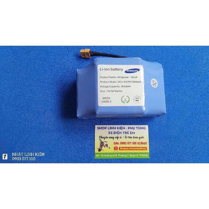 PIN SAMSUNG 6ah SỬ DỤNG CHO XE ĐIỆN CÂN BẰNG & XUỒNG BAY 36V VÀ XE DRIF 360