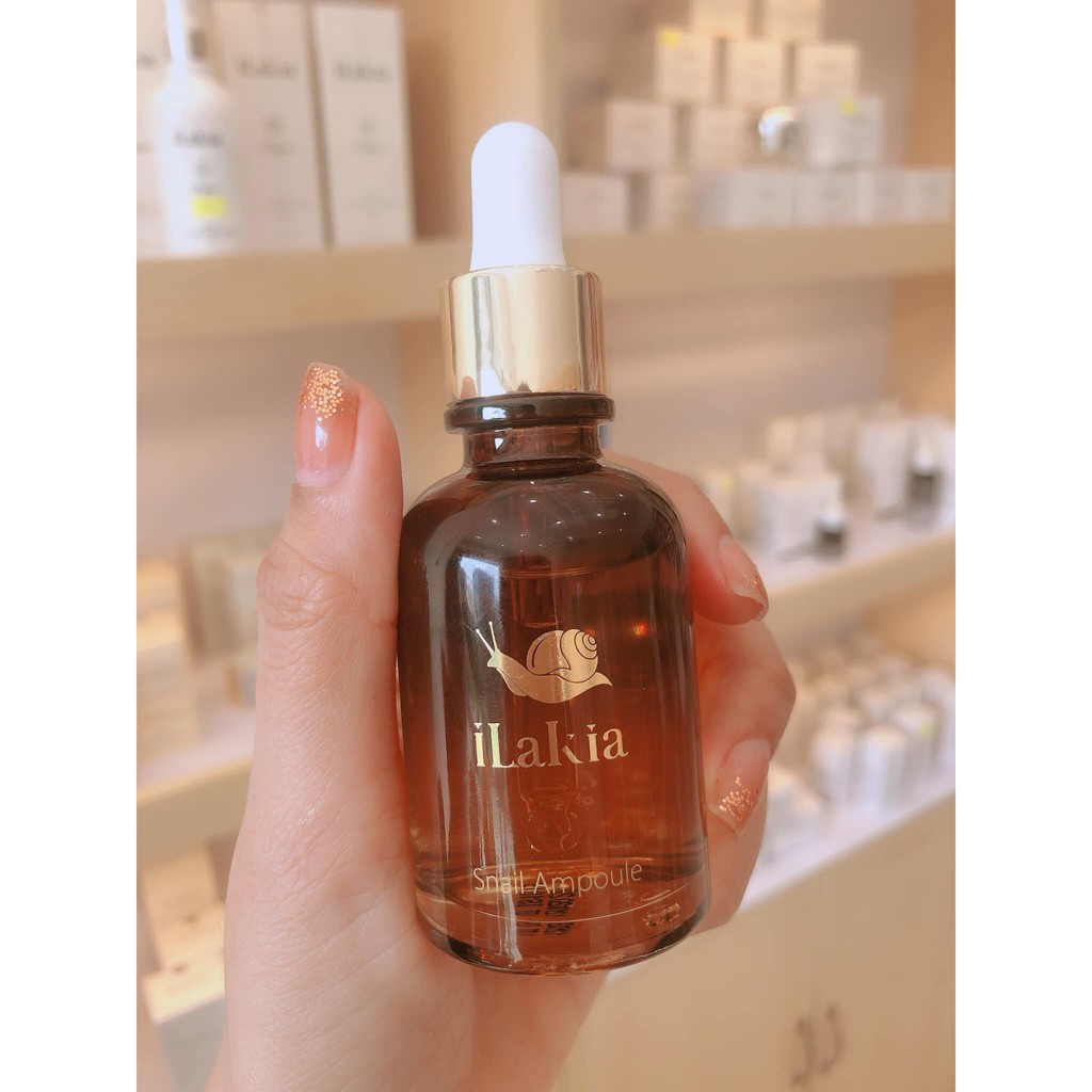 Tinh Chất Serum Ốc Sên Hàn Quốc ILAKIA Giúp Da Căng Bóng Dưỡng Trắng, Dưỡng Ẩm, Phục Hồi Da Chuyên Sâu | BigBuy360 - bigbuy360.vn