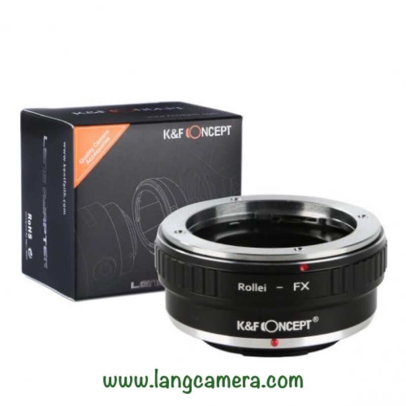 Ngàm chuyển QBM-FX hiệu K&amp;F Concept (sử dụng lens Rollei QBM trên máy Fujifilm)