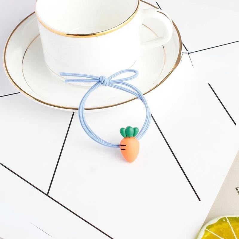 Dây buộc tóc cao su co giãn thiết kế đơn giản và dễ thương cho nữ