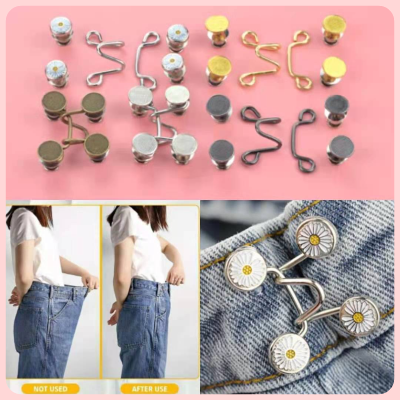 Khuy quần bò/quần jean làm vừa vòng eo tự đóng