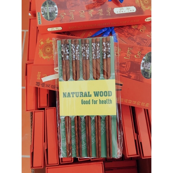 Đũa hộp Văn Minh 10 đôi chất liệu gỗ cao cấp anhduonghomekit