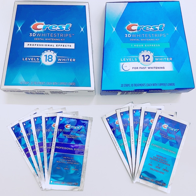 [Bill US] Miếng dán trắng răng Crest 3D Whitestrips