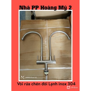 Vòi rửa chén Vòi rửa bát đôi inox 304 Lạnh