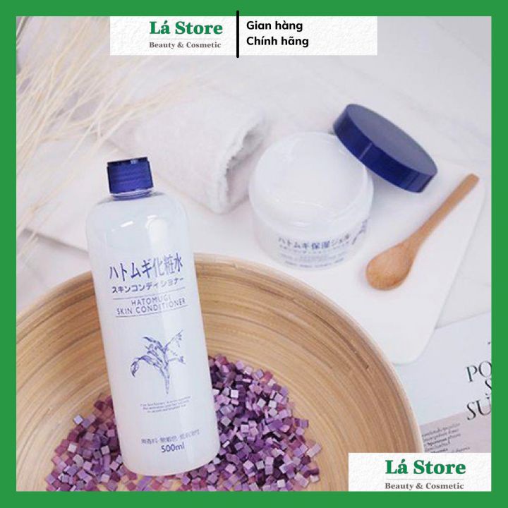 Nước Hoa Hồng Naturie Hatomugi Skin Conditioner 500ml Ý Dỹ